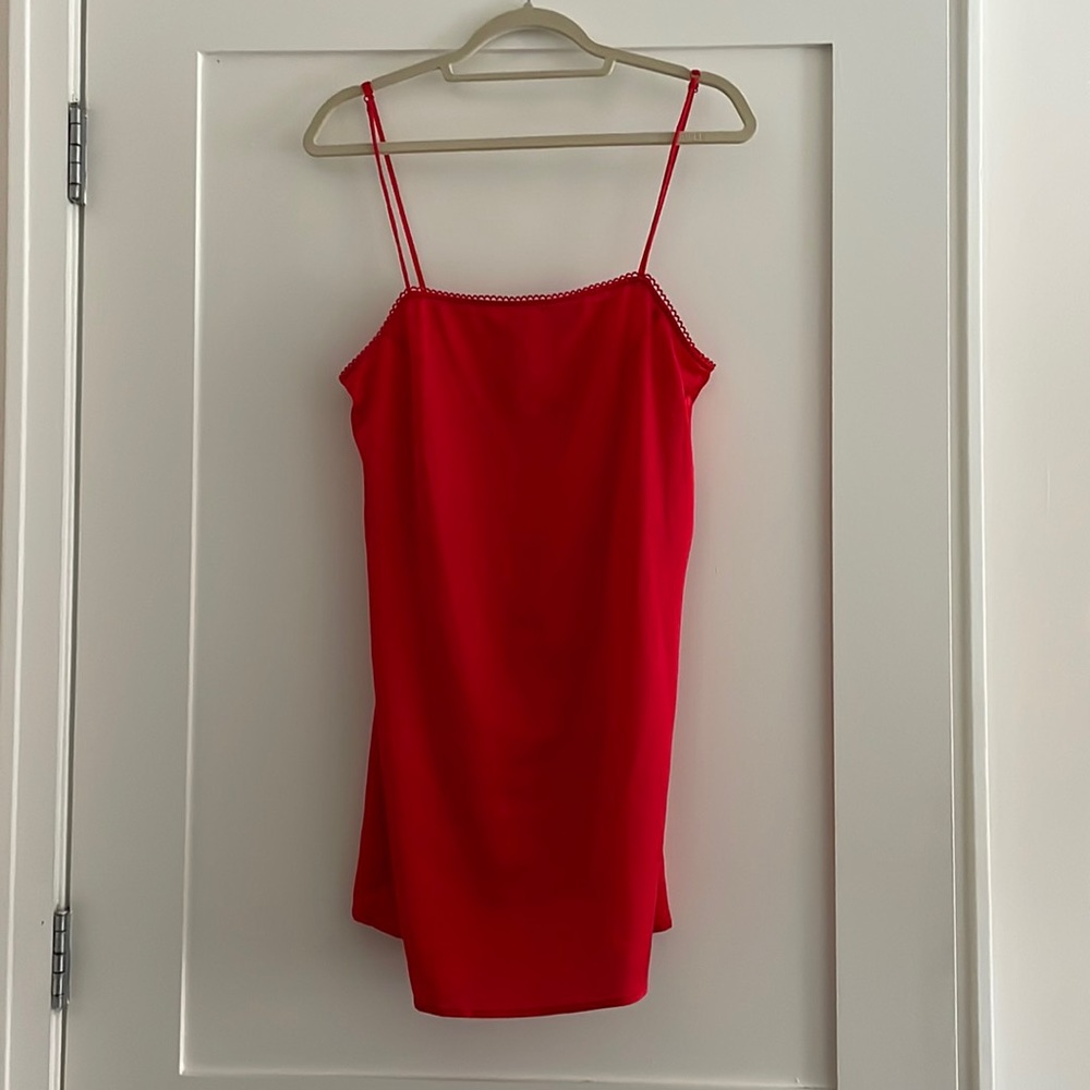 The Fifth Label Red Moonlit Slip Dress